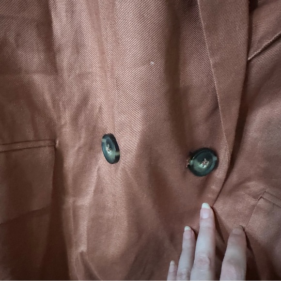 RW&Co. Women's Russet One-Button Blazer Lined Office Business Professional XXL - Picture 5 of 11